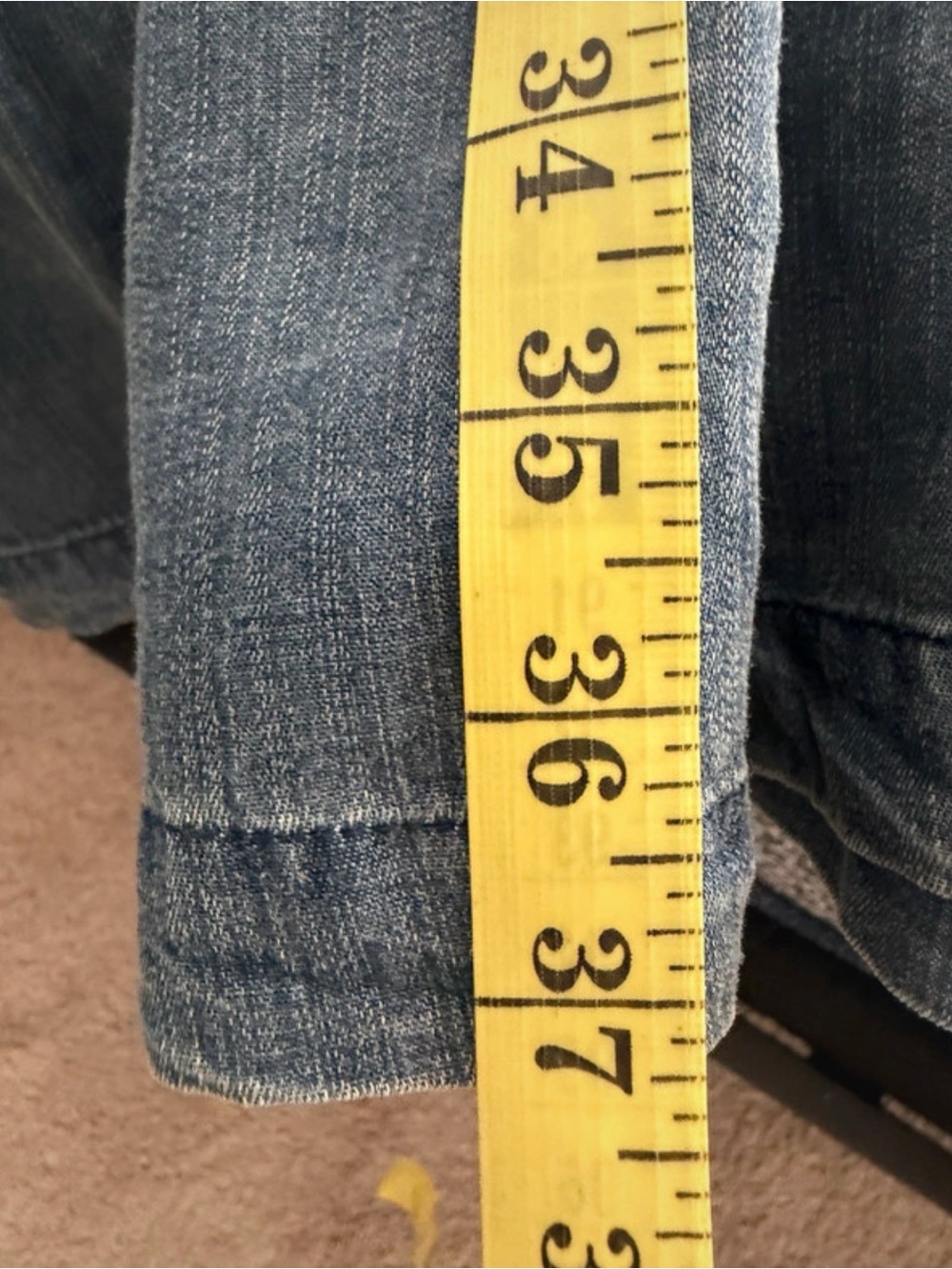 Easel Denim Tiered Shirt Dress - Picture 8 of 9